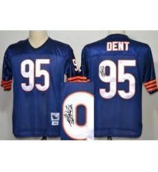 Chicago Bears 95 Richard Dent Blue Throwback M&N Signed NFL Jerseys Chicago Bears 95 Richard Dent Blue Throwback M&N Signed NFL Jerseys