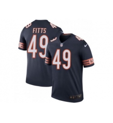 Kylie Fitts Chicago Bears #49 Men Color Rush Legend Nike Jersey Navy Kylie Fitts Chicago Bears #49 Men Color Rush Legend Nike Jersey Navy