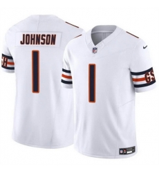Men Chicago Bears 1 Jaylon Johnson White 2024 F U S E Vapor Stitched Football Jersey Men Chicago Bears 1 Jaylon Johnson White 2024 F U S E Vapor Stitched Football Jersey