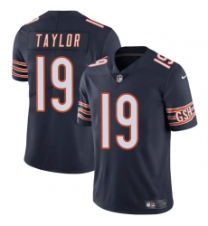 Men Chicago Bears 19 Tory Taylor Navy Vapor Stitched Football Jersey Men Chicago Bears 19 Tory Taylor Navy Vapor Stitched Football Jersey