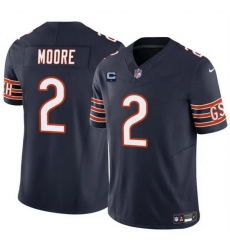 Men Chicago Bears 2 DJ Moore Navy 2024 F U S E With 1 Star C Patch Vapor Untouchable Limited Stitched Football Jersey Men Chicago Bears 2 DJ Moore Navy 2024 F U S E With 1 Star C Patch Vapor Untouchable Limited Stitched Football Jersey