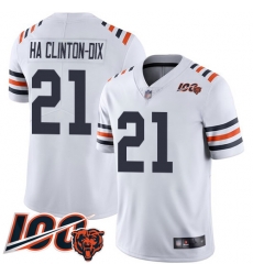 Men Chicago Bears 21 Ha Ha ClintonDix White 100th Season Limited Football Jersey Men Chicago Bears 21 Ha Ha ClintonDix White 100th Season Limited Football Jersey