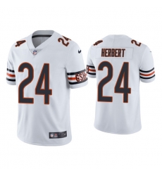 Men Chicago Bears 24 Khalil Herbert White Vapor Untouchable Limited Stitched Jersey Men Chicago Bears 24 Khalil Herbert White Vapor Untouchable Limited Stitched Jersey