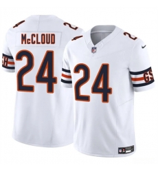 Men Chicago Bears 24 Nick McCloud White 2025 F U S E  Vapor Untouchable Limited Stitched Football Jersey