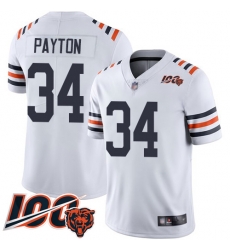 Men Chicago Bears 34 Walter Payton White 100th Season Limited Football Jersey Men Chicago Bears 34 Walter Payton White 100th Season Limited Football Jersey