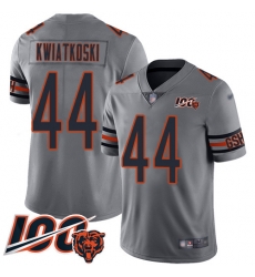 Men Chicago Bears 44 Nick Kwiatkoski Limited Silver Inverted Legend 100th Season Football Jersey Men Chicago Bears 44 Nick Kwiatkoski Limited Silver Inverted Legend 100th Season Football Jersey