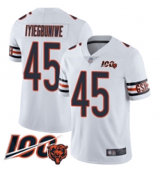 Men Chicago Bears 45 Joel Iyiegbuniwe White Vapor Untouchable Limited Player 100th Season Football Jersey Men Chicago Bears 45 Joel Iyiegbuniwe White Vapor Untouchable Limited Player 100th Season Football Jersey