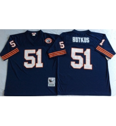 Men Chicago Bears 51 Dick Butkus Navy M&N Throwback Jersey Men Chicago Bears 51 Dick Butkus Navy M&N Throwback Jersey