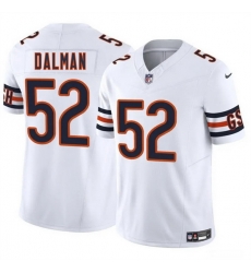 Men Chicago Bears 52 Drew Dalman White 2025 F U S E  Vapor Stitched Football Jersey