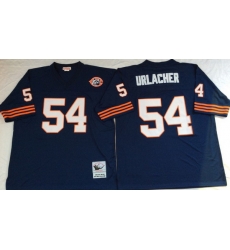Men Chicago Bears 54 Brian Urlacher Navy M&N Throwback Jersey Men Chicago Bears 54 Brian Urlacher Navy M&N Throwback Jersey
