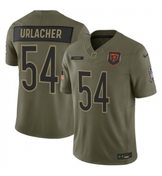 Men Chicago Bears 54 Brian Urlacher Olive 2025 F U S E Salute to Service Limited Stitched Football Jersey Men Chicago Bears 54 Brian Urlacher Olive 2025 F U S E Salute to Service Limited Stitched Football Jersey