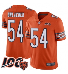 Men Chicago Bears 54 Brian Urlacher Orange Alternate 100th Season Limited Football Jersey Men Chicago Bears 54 Brian Urlacher Orange Alternate 100th Season Limited Football Jersey