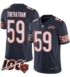 Men Chicago Bears 59 Danny Trevathan Navy Blue Team Color 100th Season Limited Football Jersey Men Chicago Bears 59 Danny Trevathan Navy Blue Team Color 100th Season Limited Football Jersey