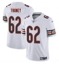 Men Chicago Bears 62 Joe Thuney White 2025 Vapor Stitched Football Jersey Men Chicago Bears 62 Joe Thuney White 2025 Vapor Stitched Football Jersey