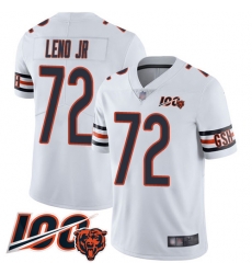 Men Chicago Bears 72 Charles Leno White Vapor Untouchable Limited Player 100th Season Football Jersey Men Chicago Bears 72 Charles Leno White Vapor Untouchable Limited Player 100th Season Football Jersey