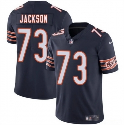 Men Chicago Bears 73 Jonah Jackson Navy 2025 Vapor Stitched Football Jersey
