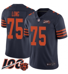 Men Chicago Bears 75 Kyle Long Limited Navy Blue Rush Vapor Untouchable 100th Season Football Jersey Men Chicago Bears 75 Kyle Long Limited Navy Blue Rush Vapor Untouchable 100th Season Football Jersey