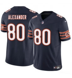 Men Chicago Bears 80 Maurice Alexander Navy 2025 F U S E  Vapor Stitched Football Jersey