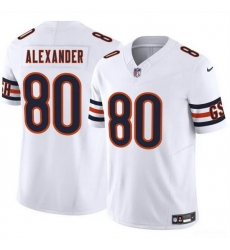 Men Chicago Bears 80 Maurice Alexander White 2025 F U S E  Vapor Stitched Football Jersey