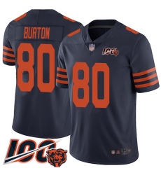 Men Chicago Bears 80 Trey Burton Limited Navy Blue Rush Vapor Untouchable 100th Season Football Jersey Men Chicago Bears 80 Trey Burton Limited Navy Blue Rush Vapor Untouchable 100th Season Football Jersey