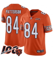 Men Chicago Bears 84 Cordarrelle Patterson Orange Alternate 100th Season Limited Football Jersey Men Chicago Bears 84 Cordarrelle Patterson Orange Alternate 100th Season Limited Football Jersey
