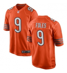 Men Chicago Bears Nick Foles 9 Orange Limited Jersey Men Chicago Bears Nick Foles 9 Orange Limited Jersey