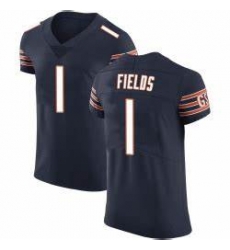 Men Nike Justin Fields Navy Chicago Bears #1 2021 NFL Vapor Elite Jersey Men Nike Justin Fields Navy Chicago Bears #1 2021 NFL Vapor Elite Jersey