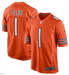 Men Nike Justin Fields Orange Chicago Bears 2021 NFL Draft First Round Pick Alternate Game Jersey Men Nike Justin Fields Orange Chicago Bears 2021 NFL Draft First Round Pick Alternate Game Jersey