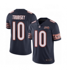 Mens Chicago Bears 10 Mitchell Trubisky Navy Blue Team Color 100th Season Limited Football Jersey Mens Chicago Bears 10 Mitchell Trubisky Navy Blue Team Color 100th Season Limited Football Jersey
