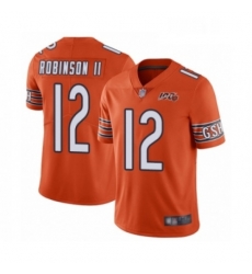 Mens Chicago Bears 12 Allen Robinson Orange Alternate 100th Season Limited Football Jersey Mens Chicago Bears 12 Allen Robinson Orange Alternate 100th Season Limited Football Jersey