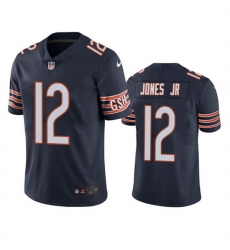 Men's Chicago Bears #12 Velus Jones Jr. Navy Vapor untouchable Limited Stitched Jersey Men's Chicago Bears #12 Velus Jones Jr. Navy Vapor untouchable Limited Stitched Jersey