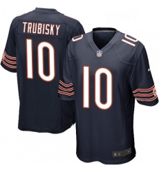 Mens Nike Chicago Bears 10 Mitchell Trubisky Game Navy Blue Team Color NFL Jersey Mens Nike Chicago Bears 10 Mitchell Trubisky Game Navy Blue Team Color NFL Jersey