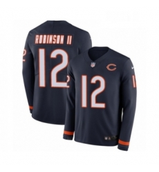 Mens Nike Chicago Bears 12 Allen Robinson Limited Navy Blue Therma Long Sleeve NFL Jersey Mens Nike Chicago Bears 12 Allen Robinson Limited Navy Blue Therma Long Sleeve NFL Jersey