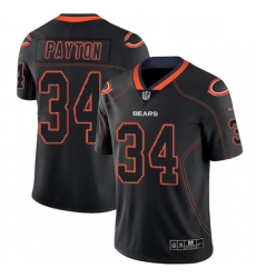 Mens Nike Chicago Bears 34 Walter Payton Limited Lights Out Black Rush NFL Jersey Mens Nike Chicago Bears 34 Walter Payton Limited Lights Out Black Rush NFL Jersey