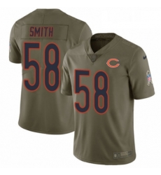 Mens Nike Chicago Bears 58 Roquan Smith Limited Olive 2017 Salute to Service NFL Jersey Mens Nike Chicago Bears 58 Roquan Smith Limited Olive 2017 Salute to Service NFL Jersey
