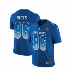 Mens Nike Chicago Bears 96 Akiem Hicks Limited Royal Blue NFC 2019 Pro Bowl NFL Jersey Mens Nike Chicago Bears 96 Akiem Hicks Limited Royal Blue NFC 2019 Pro Bowl NFL Jersey