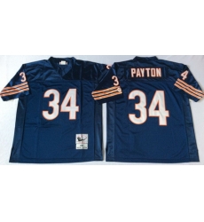 Mitchell Ness Bears #34 Walter Payton Blue Small No Throwback Stitched NFL Jersey Mitchell Ness Bears #34 Walter Payton Blue Small No Throwback Stitched NFL Jersey