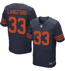 Nike Bears #33 Jeremy Langford Navy Blue Alternate Mens Stitched NFL Elite Jersey Nike Bears #33 Jeremy Langford Navy Blue Alternate Mens Stitched NFL Elite Jersey