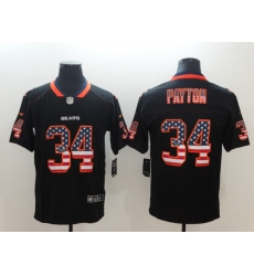 Nike Bears 34 Wlater Payton Black USA Flag Limited Jersey Nike Bears 34 Wlater Payton Black USA Flag Limited Jersey