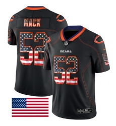 Nike Bears #52 Khalil Mack Black Mens Stitched NFL Limited Rush USA Flag Jersey Nike Bears #52 Khalil Mack Black Mens Stitched NFL Limited Rush USA Flag Jersey