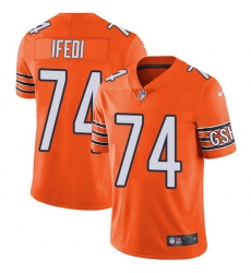 Nike Bears 74 Germain Ifedi Orange Men Stitched NFL Limited Rush Jersey Nike Bears 74 Germain Ifedi Orange Men Stitched NFL Limited Rush Jersey