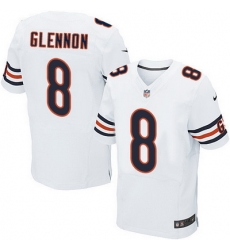 Nike Bears #8 Mike Glennon White Mens Stitched NFL Elite Jersey Nike Bears #8 Mike Glennon White Mens Stitched NFL Elite Jersey