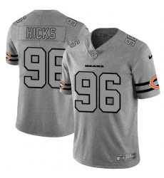 Nike Bears 96 Akiem Hicks 2019 Gray Gridiron Gray Vapor Untouchable Limited Jersey Nike Bears 96 Akiem Hicks 2019 Gray Gridiron Gray Vapor Untouchable Limited Jersey
