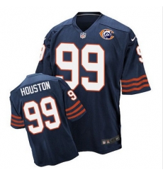 Nike Bears #99 Lamarr Houston Navy Blue Throwback Mens Stitched NFL Elite Jersey Nike Bears #99 Lamarr Houston Navy Blue Throwback Mens Stitched NFL Elite Jersey