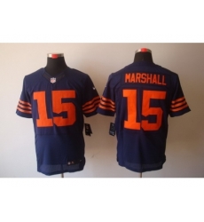 Nike Chicago Bears 15 Brandon Marshall Blue Elite Orange Number NFL Jersey Nike Chicago Bears 15 Brandon Marshall Blue Elite Orange Number NFL Jersey