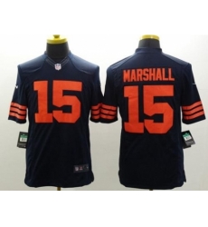 Nike Chicago Bears 15 Brandon Marshall Blue Limited Orange Number NFL Jersey Nike Chicago Bears 15 Brandon Marshall Blue Limited Orange Number NFL Jersey