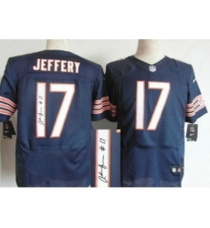 Nike Chicago Bears 17 Alshon Jeffery Blue Elite Signed NFL Jersey Nike Chicago Bears 17 Alshon Jeffery Blue Elite Signed NFL Jersey