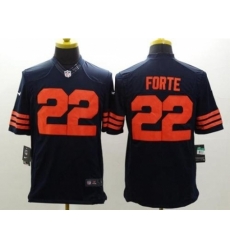 Nike Chicago Bears 22 Matt Forte Blue Limited Orange Number NFL Jersey Nike Chicago Bears 22 Matt Forte Blue Limited Orange Number NFL Jersey