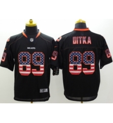 Nike Chicago Bears 89 Mike Ditka Black Elite USA Flag Fashion NFL Jersey Nike Chicago Bears 89 Mike Ditka Black Elite USA Flag Fashion NFL Jersey