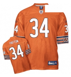Reebok Chicago Bears 34 Walter Payton Orange Alternate Authentic Throwback NFL Jersey Reebok Chicago Bears 34 Walter Payton Orange Alternate Authentic Throwback NFL Jersey